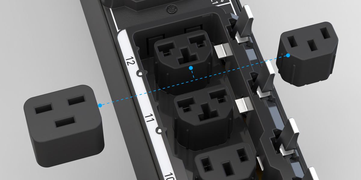 Raritan PX4 HDOT Cx outlets