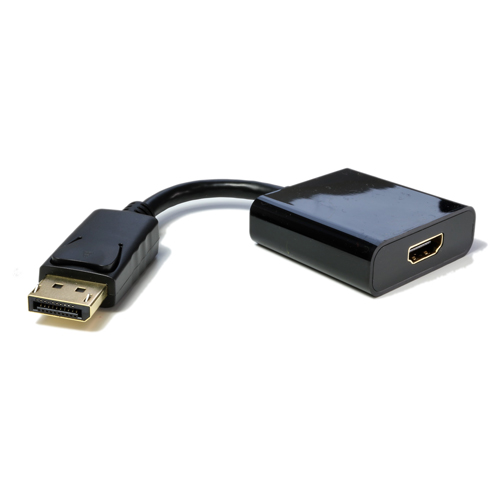 15cm Passive DisplayPort Male 1.2 - HDMI 1.4b (4Kx2K@60Hz) Black Adaptor