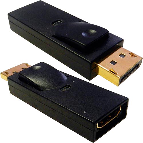 Passive DisplayPort Male 1.2 - HDMI 1.4b 1080p 60Hz Black Adaptor
