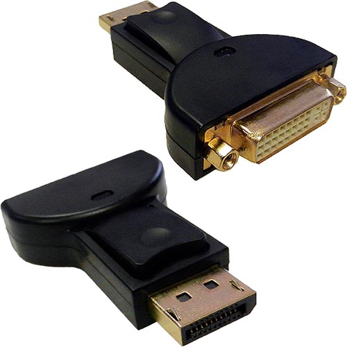 DisplayPort Male 1.2 - DVI 1080p 60Hz Black Adaptor