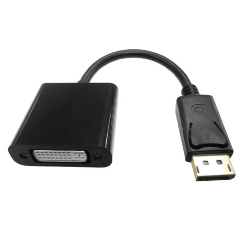 15cm Passive DisplayPort Male 1.2 - DVI 1080p 60Hz Black Adaptor