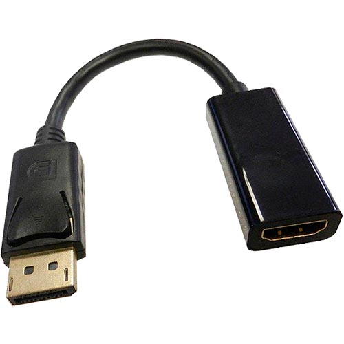 15cm DisplayPort Male 1.2 - HDMI 1.4b 1080p 60Hz Black Cable Adaptor