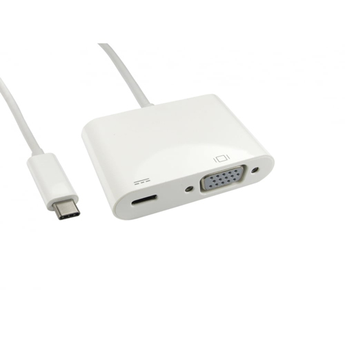 15cm USB 3.1c - VGA with PD Function (Power Delivery)