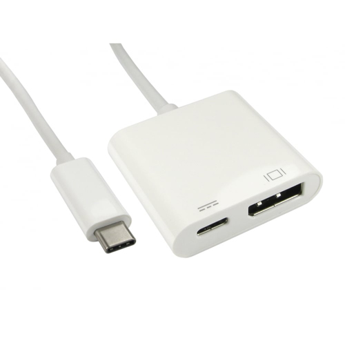 15cm USB 3.1c - DisplayPort Adaptor with PD Function (Power Delivery)
