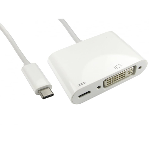 15cm USB 3.1c - DVI Female with PD Function (Power Delivery)