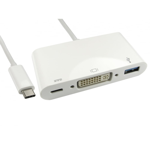 15cm USB 3.1c - DVI & USB 3.0 with PD Function (Power Delivery)