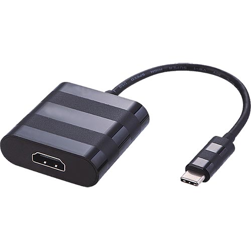 20cm USB 3.1c Male - HDMI Female 1.4b (4Kx2K@30Hz) Tailed Black Active