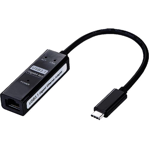 20cm USB 3.1c Male - Ethernet RJ45 Female Tailed