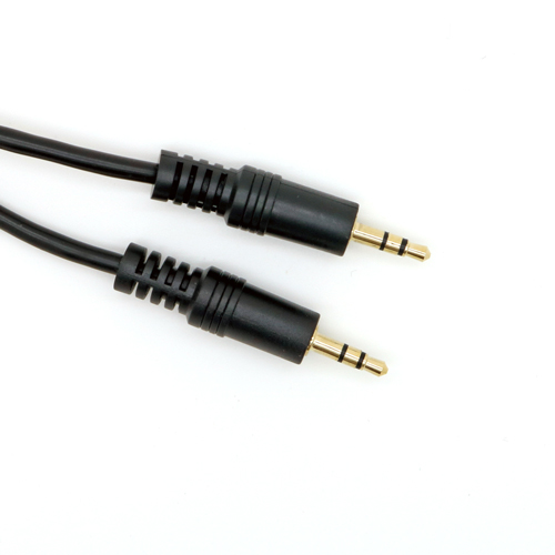3m 3.5mm Stereo Plug - Plug Black Cable