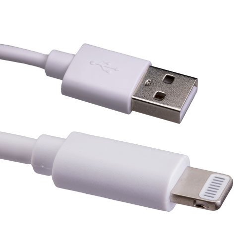 2m USB 2.0 Type A Male - Lightning MFI 8Pin Male Cable White