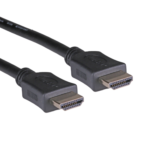 0.5m High Speed HDMI 1.4b Male-Male (4Kx2K@60Hz)+Ethernet 30AWG Black Cable