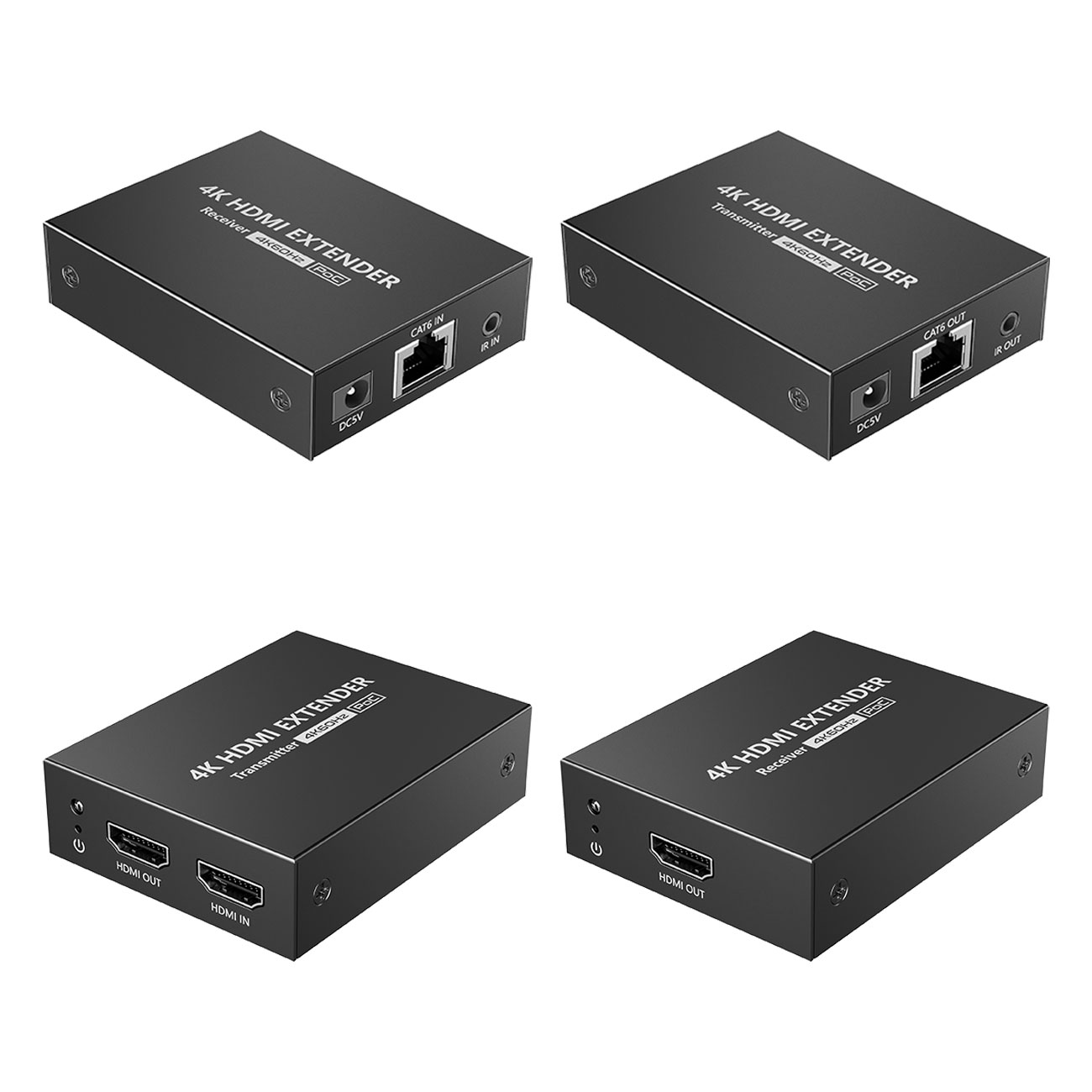 HDMI 2.0 Extender by Cat5e/Cat6 - One to One with POC - 50m