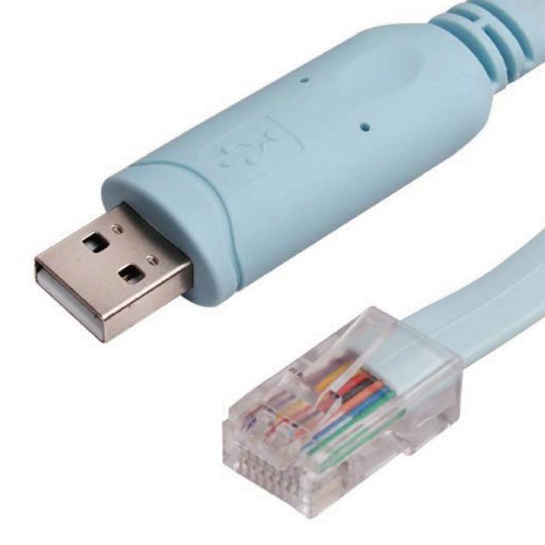 1.8m Blue Console Cable USB Type A Male - RJ45 Male