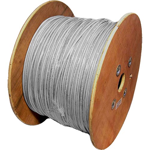 Cat6 Grey U/UTP PVC 24AWG Stranded Patch Cable 500m Reel