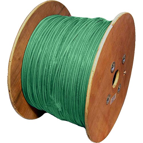 Cat6 Green S/FTP (PIMF) PVC 26AWG Stranded Patch Cable 500m Reel