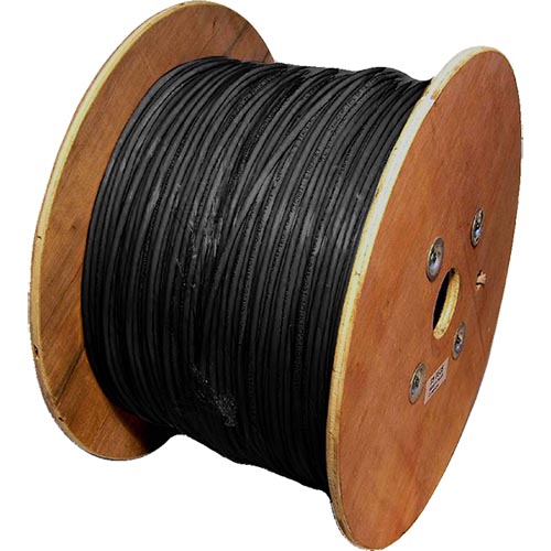 Cat6a Black S/FTP LSOH 26AWG Stranded Patch Cable 500m Reel