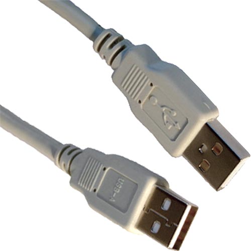 3m USB 2.0 Type A Male - USB 2.0 Type A Male Beige PVC Cable