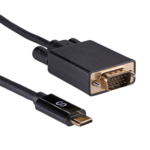 1m USB 3.1c Male - SVGA HD15 1080p 60Hz Male 