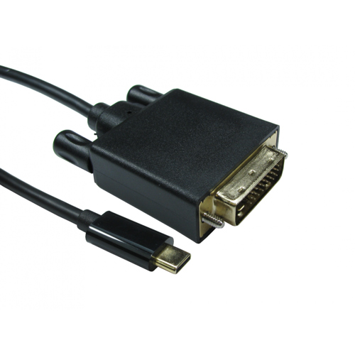 1m USB 3.1c Male - DVI 24+1 (4K@30Hz) Male 