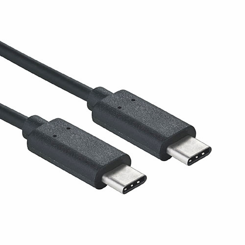 1m USB 3.1c Male - USB 3.1c Male Black Cable