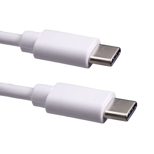 2m USB 3.1c Male - USB 3.1c Male White Cable