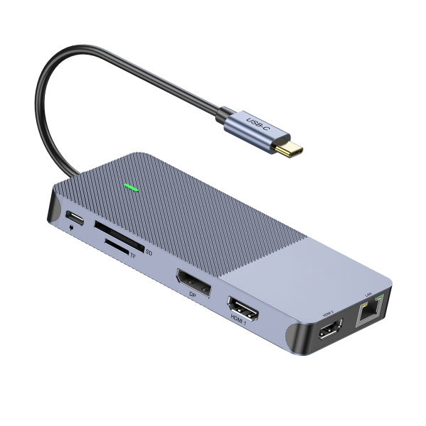 USB-C DisplayLink 11 in 1 Docking Station with 100W PD