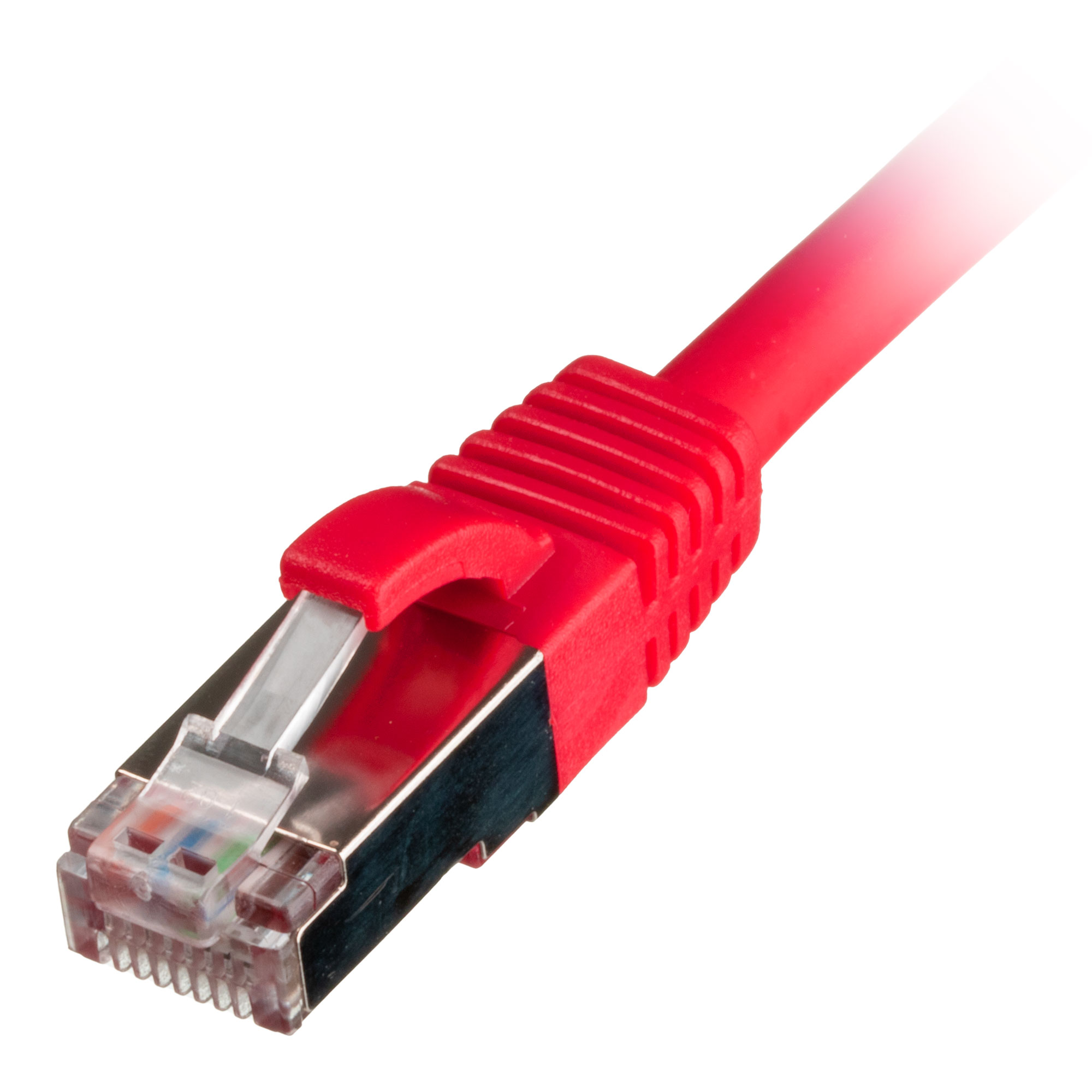 10m Cat6a RJ45 Red S/FTP LSOH 26AWG Snagless Booted Patch Lead