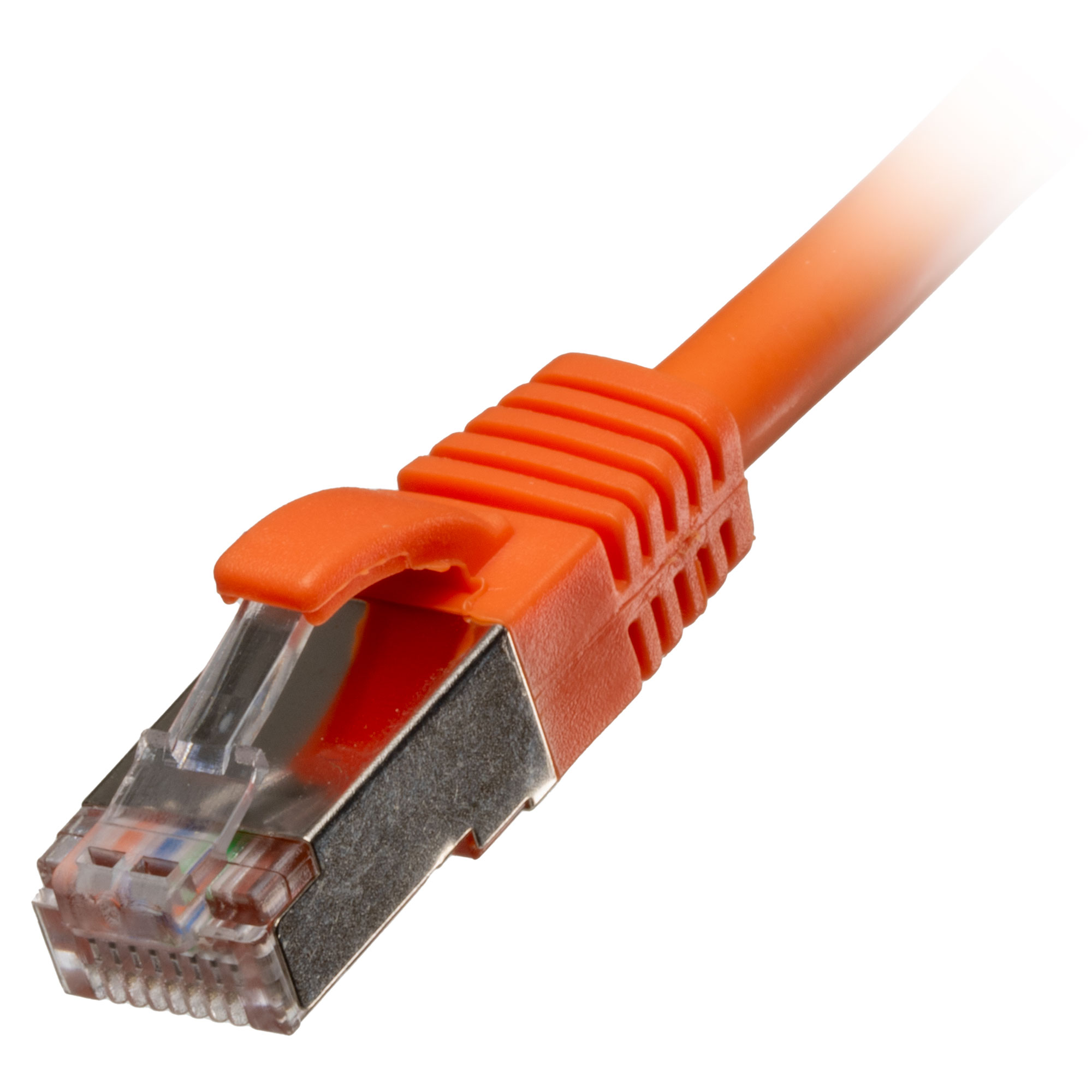 5m Cat6a RJ45 Orange S/FTP LSOH 26AWG Snagless Booted Patch Lead