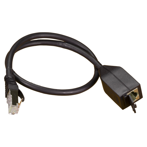 1m MPTL Cat6a Black S/FTP LSOH 26AWG Cable Adaptor