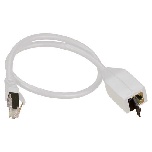 0.15m MPTL Cat6a White S/FTP LSOH 26AWG Cable Adaptor