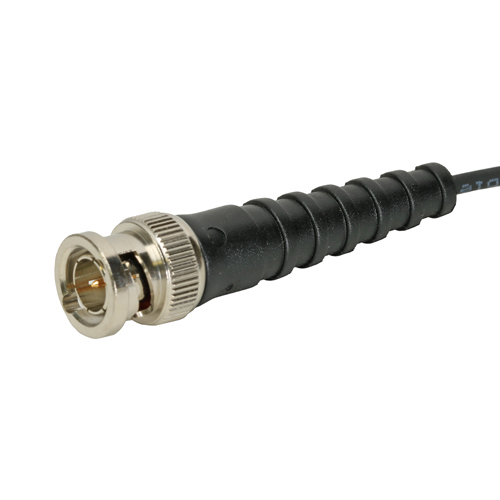1m RG179 Plug-Plug Booted Black LSOH Cable