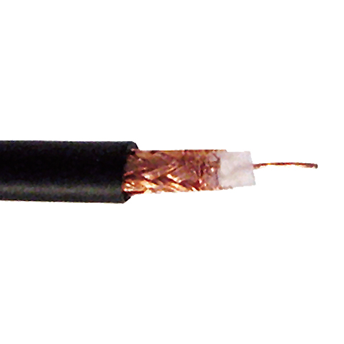 RG59 75 Ohm Solid PVC CPR Eca Coax Cable Black 100m Reel