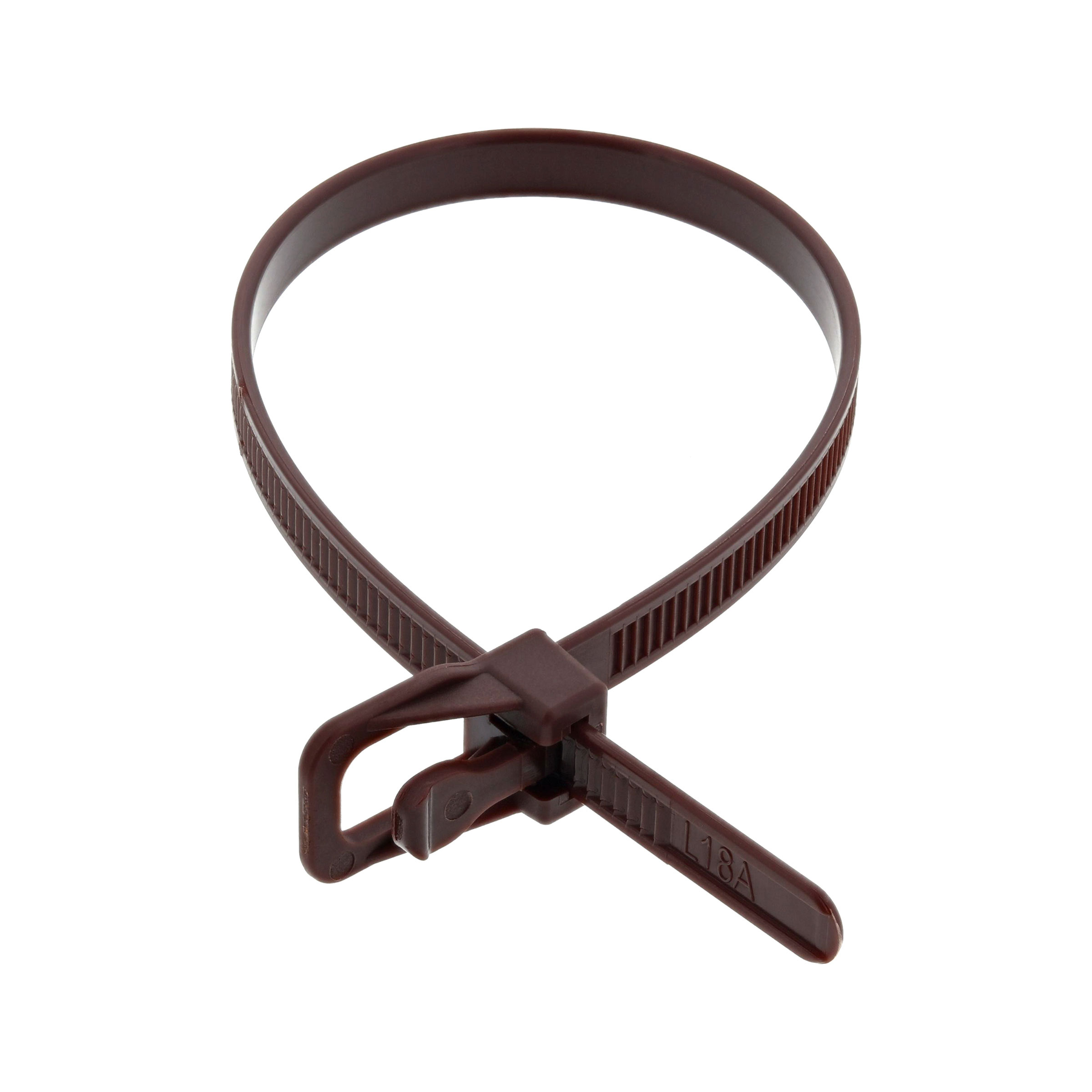 300mm x 4.8mm Brown - RETYZ Reusable Cable Tie (Zip)