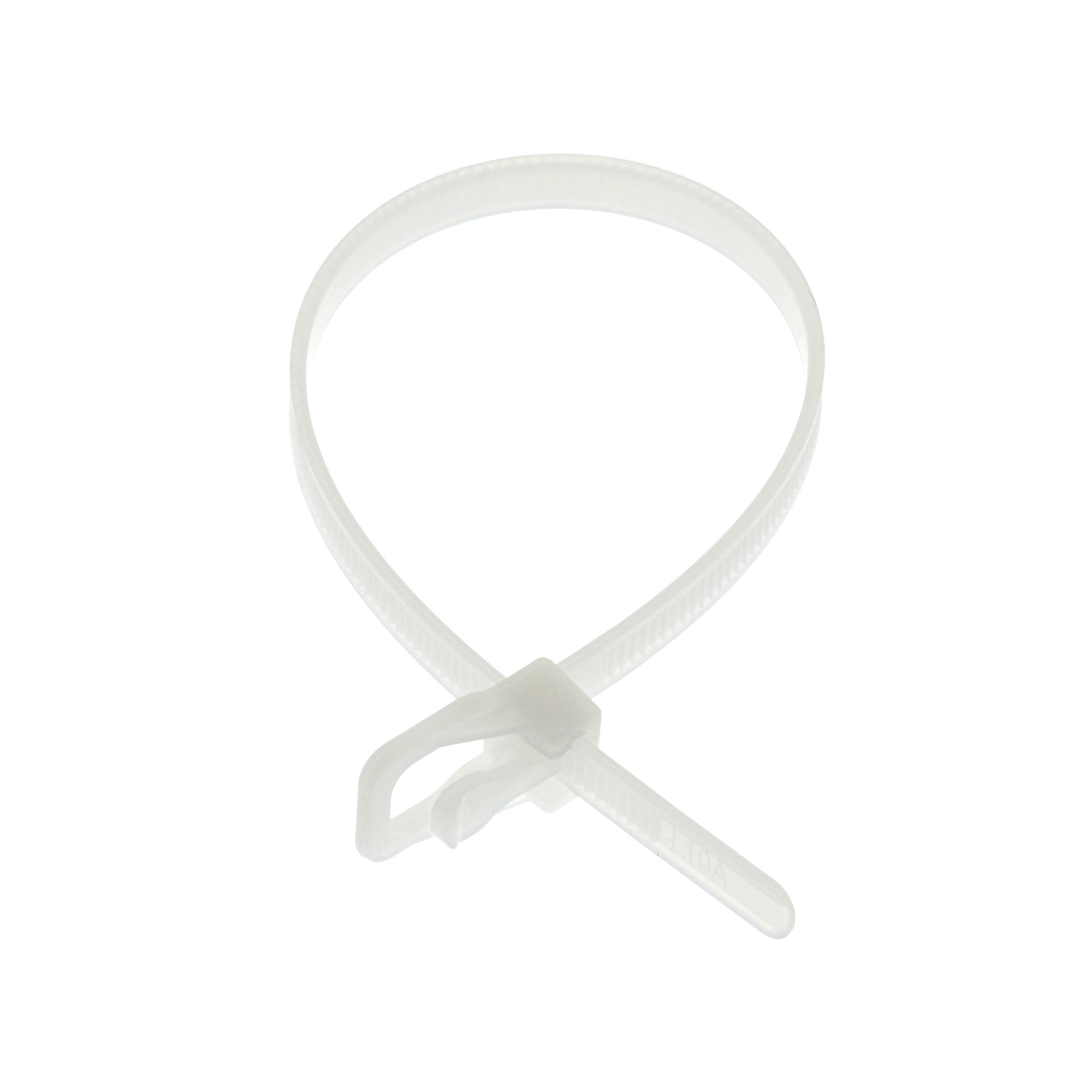 200mm x 4.8mm Natural/White - RETYZ Reusable Cable Tie (Zip)