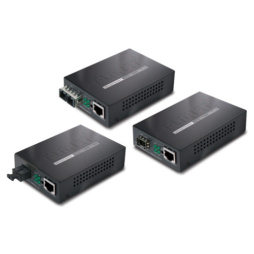Media Converter Gigabit 10/100/1000 - 1000SX GBIC Managed 