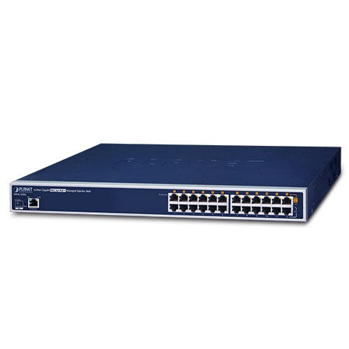 12 Port PoE Injector Gigabit Ethernet 19inch 802.3at (350w)