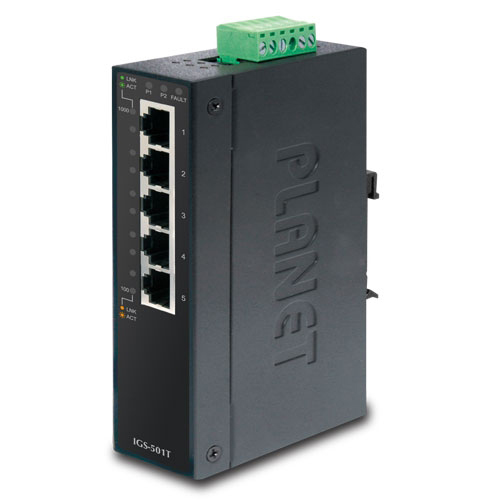 IP30 Industrial Gigabit 5 Port Slim Ethernet Switch