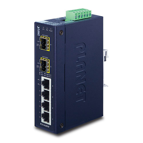IP30 Industrial Gigabit 4 Port + 2 SFP Ethernet Switch