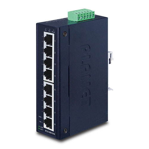 IP30 Industrial Managed Gigabit 8 Port Slim Ethernet Switch