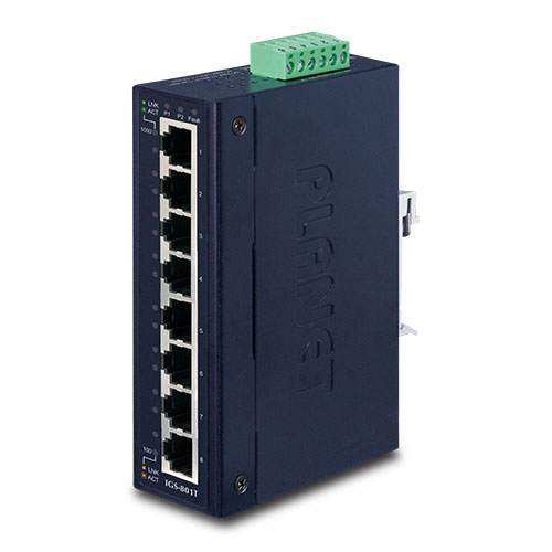 IP30 Industrial Gigabit 8 Port Slim Ethernet Switch
