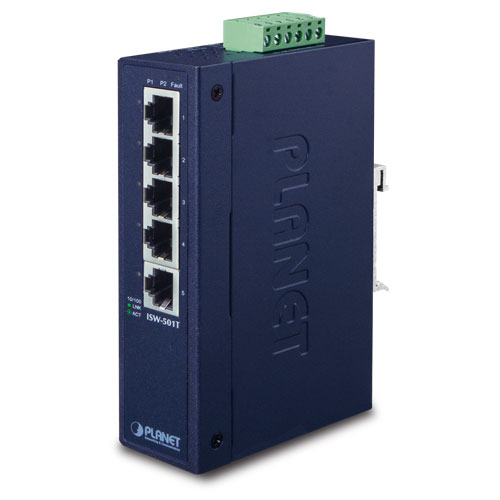 IP30 Industrial 5 Port Fast Slim Ethernet Switch