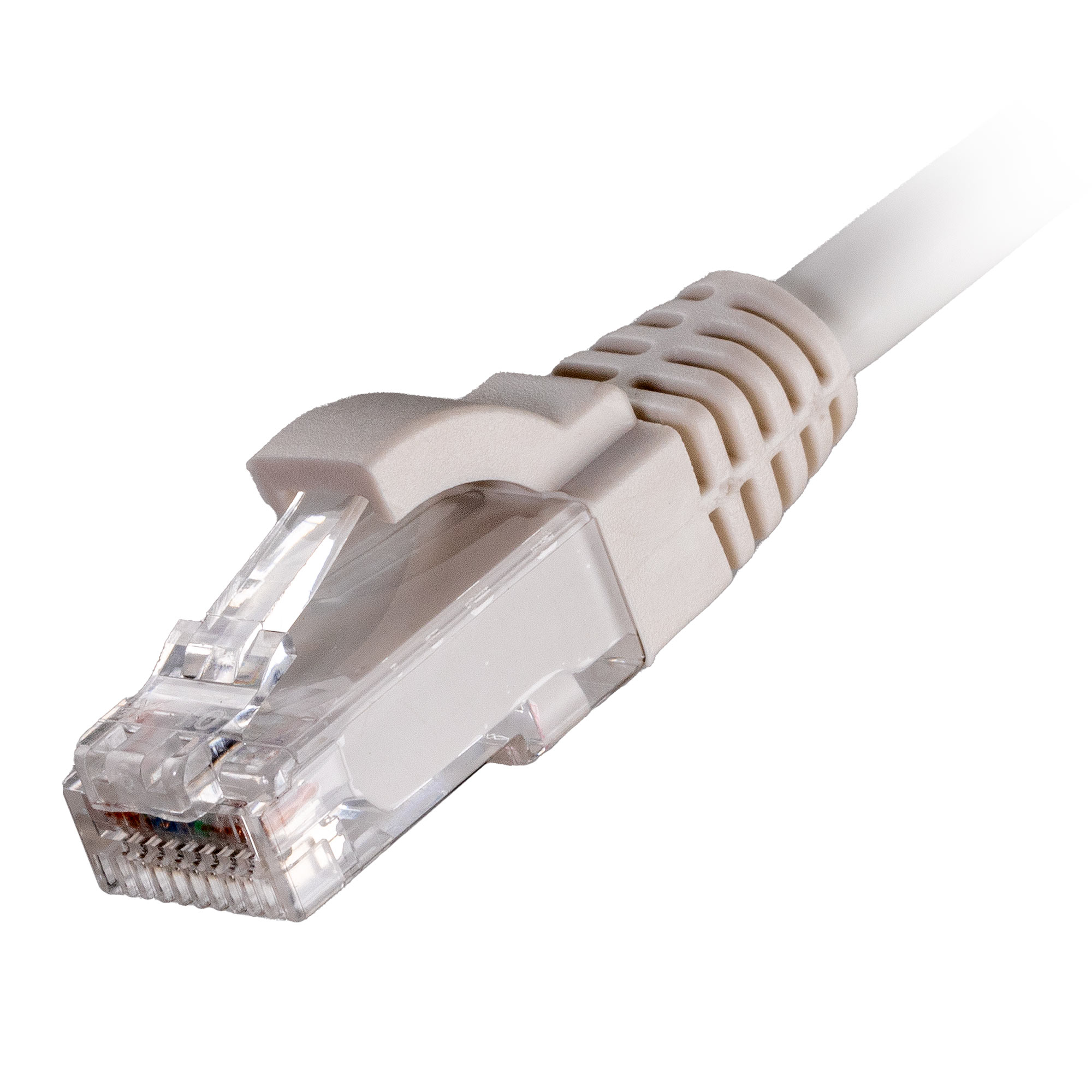 1.5m Cat6 RJ45 White U/UTP LSOH 24AWG Snagless Booted Patch Lead