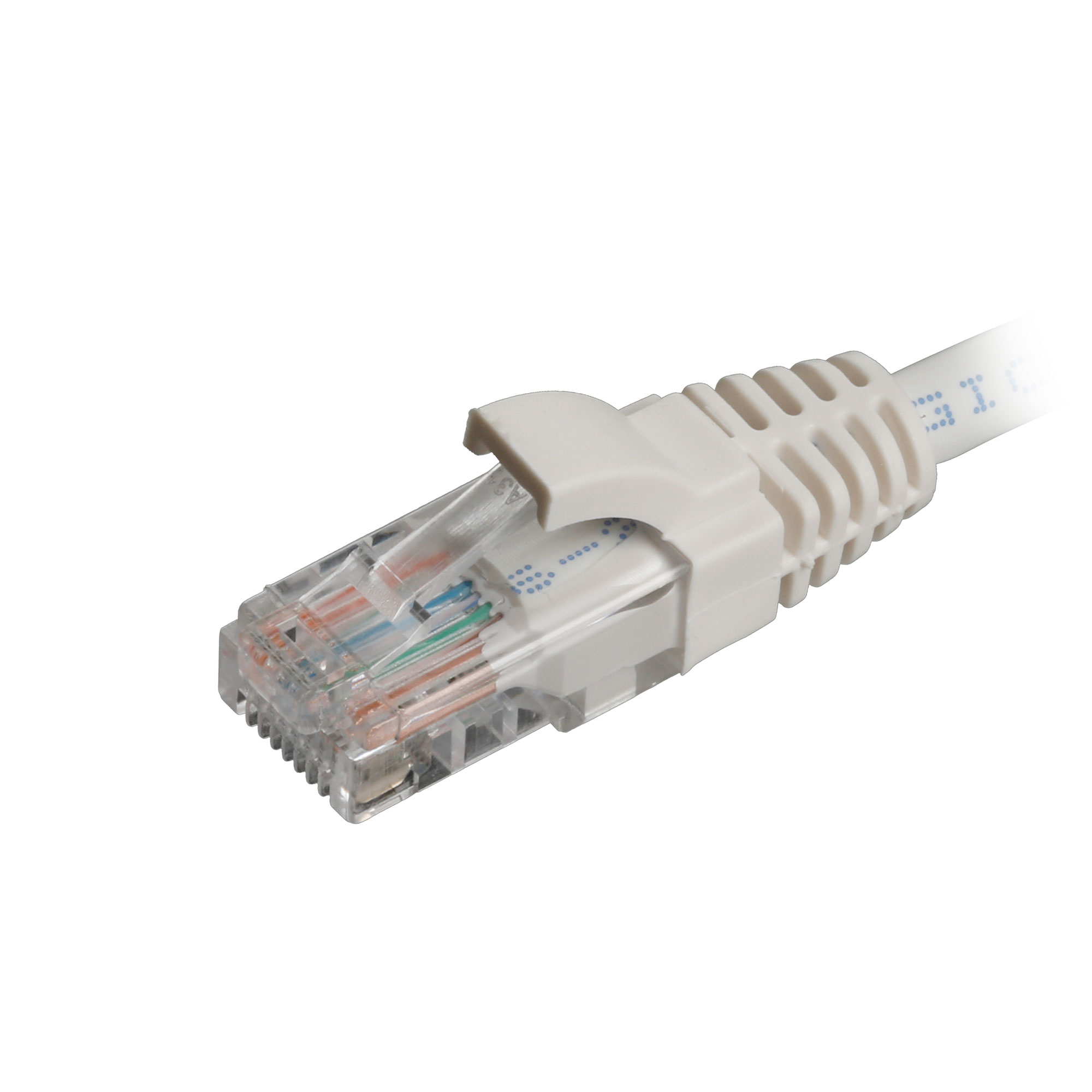 4m Cat5e RJ45 White U/UTP LSOH 24AWG Snagless Booted Patch Lead