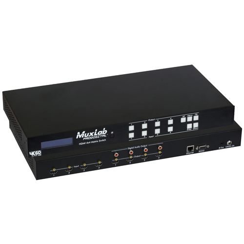 Muxlab HDMI 4 x 4 Matrix Switch (4K@60Hz)