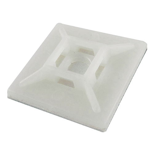 Cable tie Base 20mm x 20mm Neutral (PK 100)