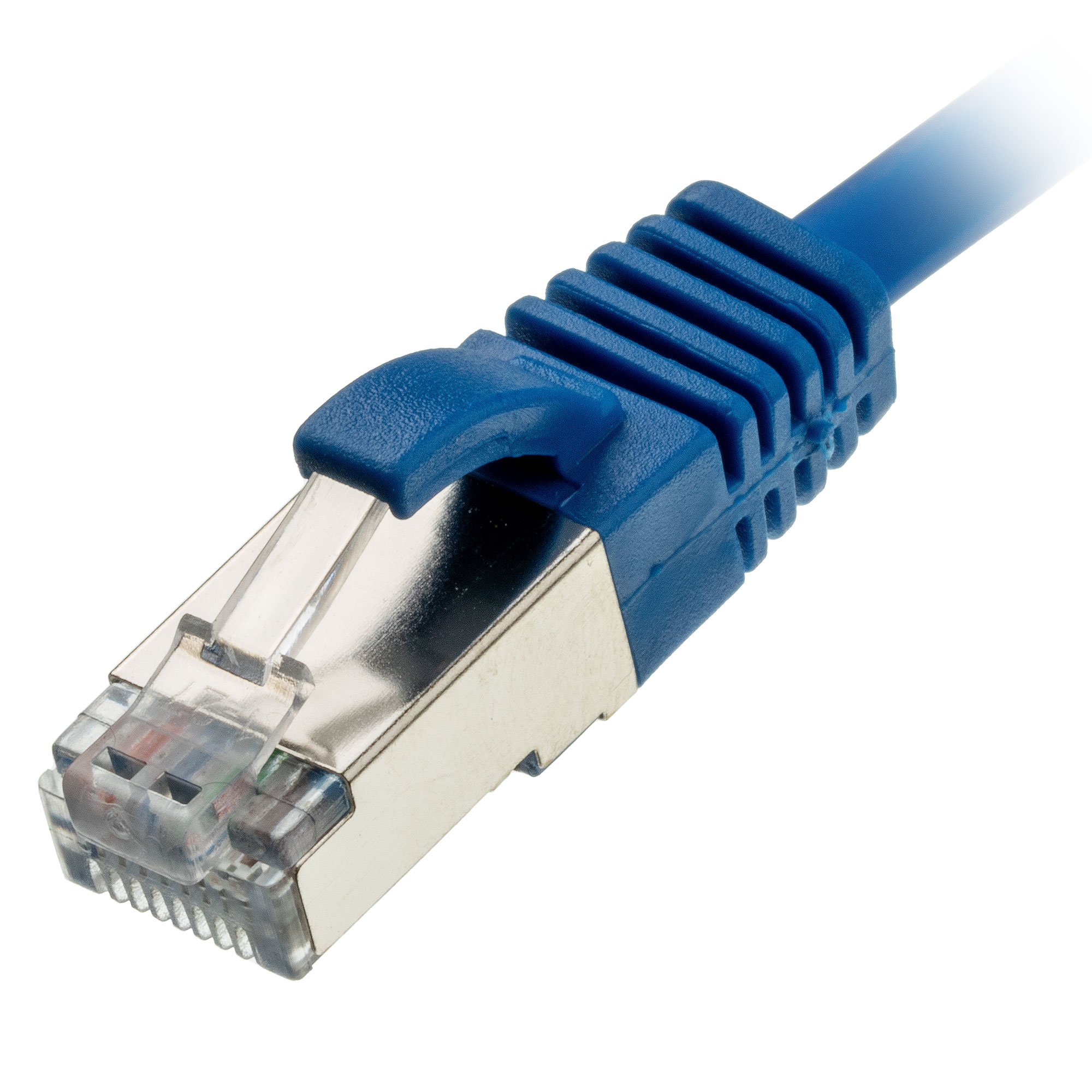 1.5m Cat6a RJ45 Blue U/FTP LSOH 30AWG Slim Snagless Booted Patch Lead