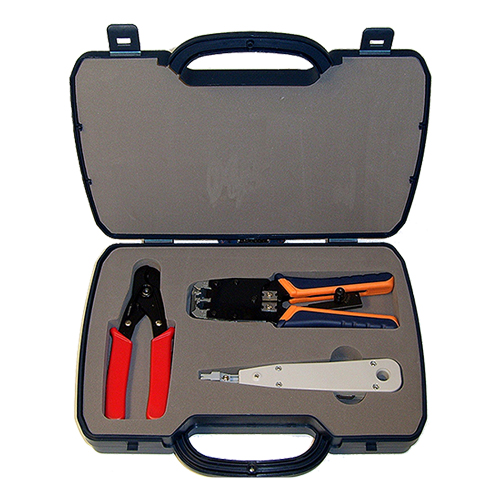 Tool Kit (RJ45/RJ11 Crimp Tool + 2a Tool + Cutters)