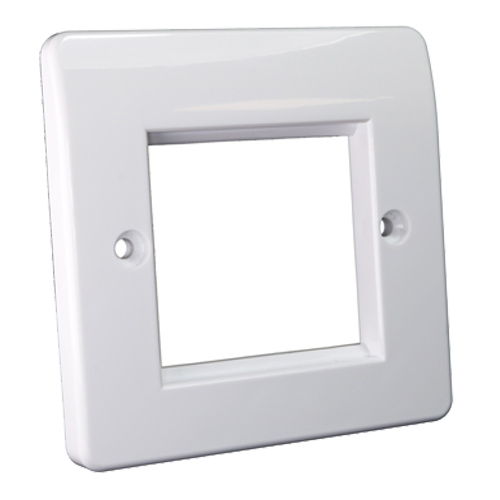 Office Style Faceplate 50mm x 50mm Single Gang White